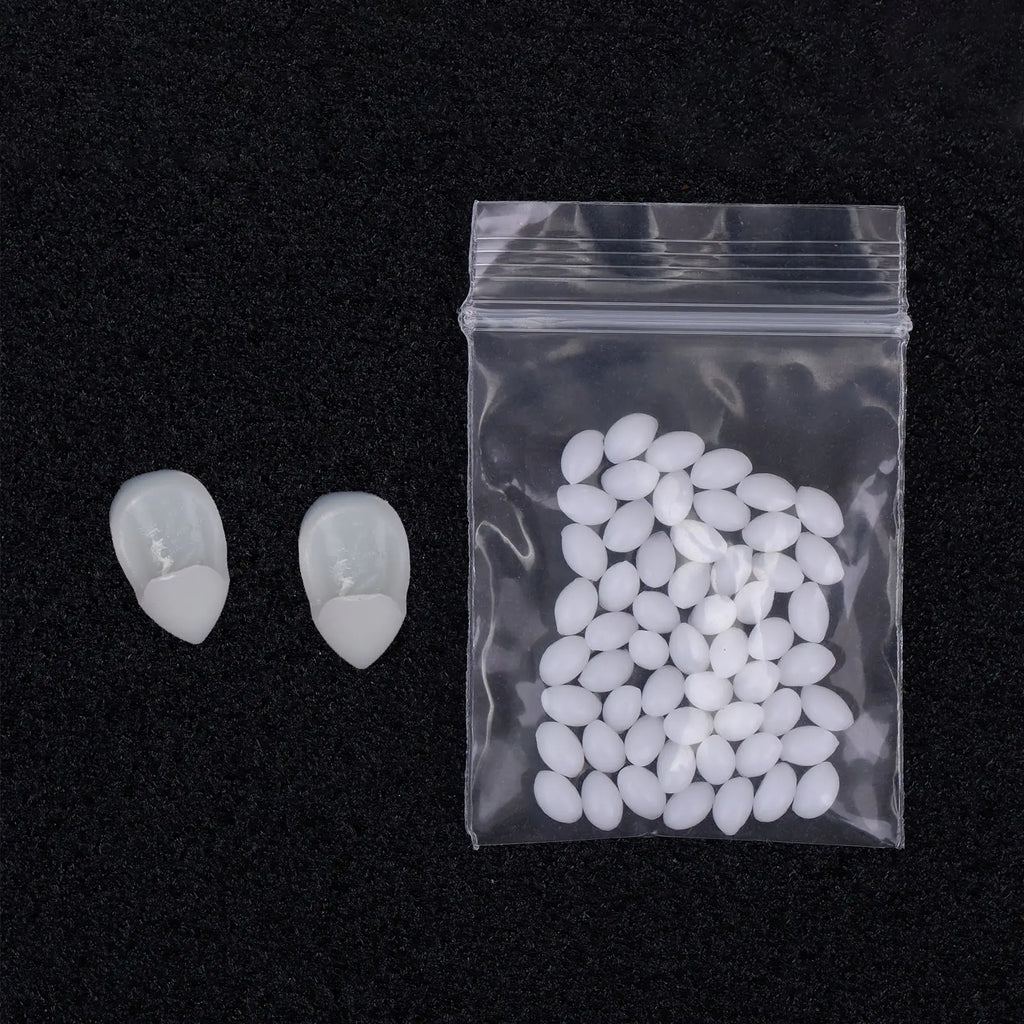 2024Halloween Decoration Vampire Teeth Fangs Dentures Props Halloween Cosplay Props False Fangs With Solid Glue Halloween Props
