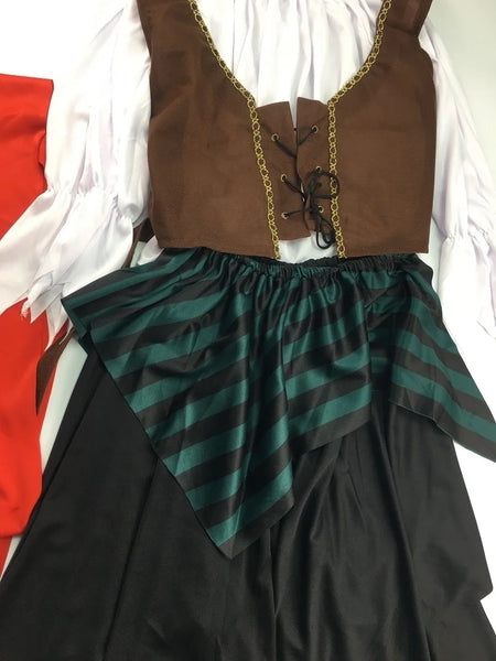 Pirate Costumes for Women Men Adult Halloween Male Captain Jack Sparrow Costume Pirates of the Caribbean Cosplay Clothes Set