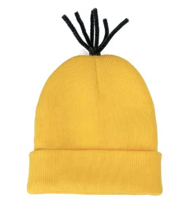 Disfraz disguise Funny Halloween Costume Accessories Adult,Goggles Glasses/Yellow Beanie/Gloves for Men Women Cosplay Party Set