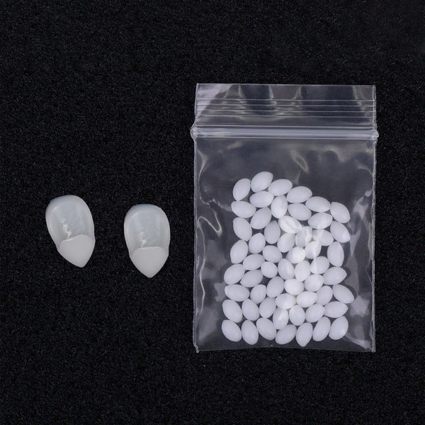 2024Halloween Decoration Vampire Teeth Fangs Dentures Props Halloween Cosplay Props False Fangs With Solid Glue Halloween Props