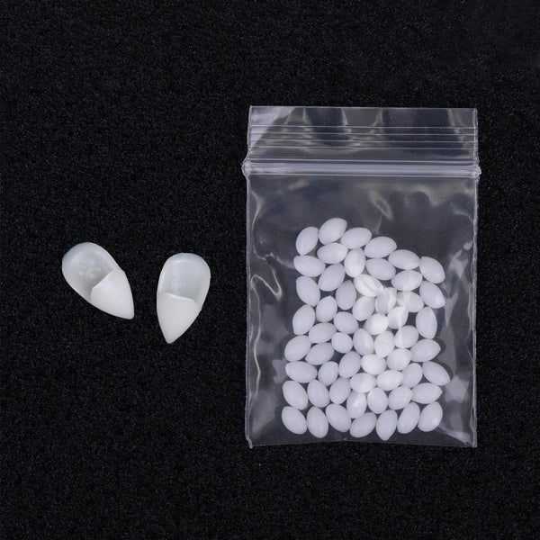 2024Halloween Decoration Vampire Teeth Fangs Dentures Props Halloween Cosplay Props False Fangs With Solid Glue Halloween Props