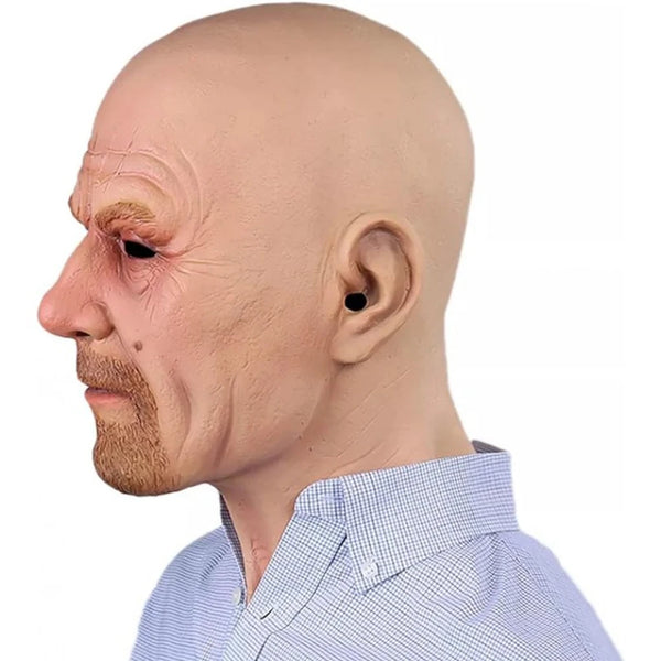 New Bald Old Man Headdress Realistic Grandpa Mask For Halloween Party Cosplay Halloween Ends Mask Masquerade Party Old Man Mask