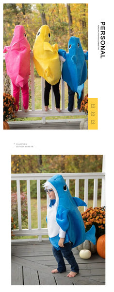 New Arrival Child Unisex Toddler Family Shark Cosplay Costume Halloween Carnival Party For Kids Costumes 3 Colors Avaiable