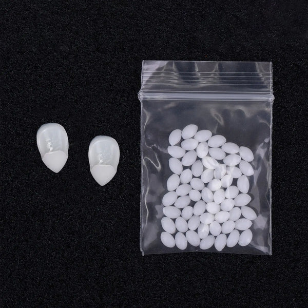 2024Halloween Decoration Vampire Teeth Fangs Dentures Props Halloween Cosplay Props False Fangs With Solid Glue Halloween Props