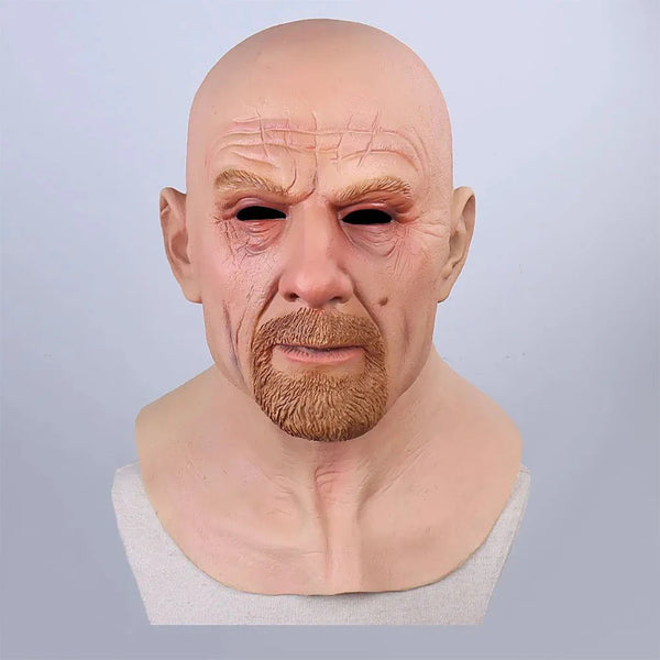 New Bald Old Man Headdress Realistic Grandpa Mask For Halloween Party Cosplay Halloween Ends Mask Masquerade Party Old Man Mask