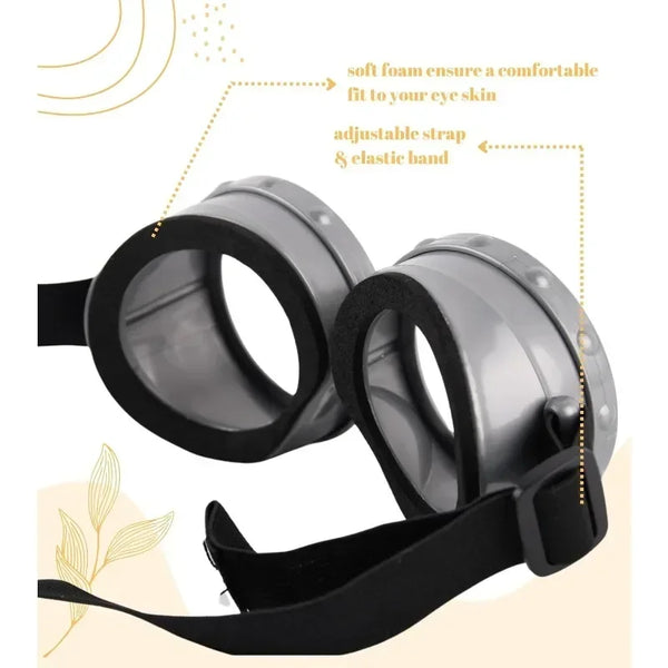 Disfraz disguise Funny Halloween Costume Accessories Adult,Goggles Glasses/Yellow Beanie/Gloves for Men Women Cosplay Party Set