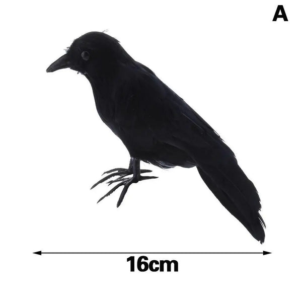 Halloween Decoration Simulation Black Crow Raven Bird Repellent Pest Control Pigeon Repellent Event Party Bar Decoration
