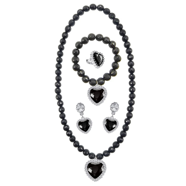 Halloween Costume For Kids Black Witch Dress Luxury Lace Sequin Evil Role Playing Costume Maleficent Dress Up Outfit Ghost Bride