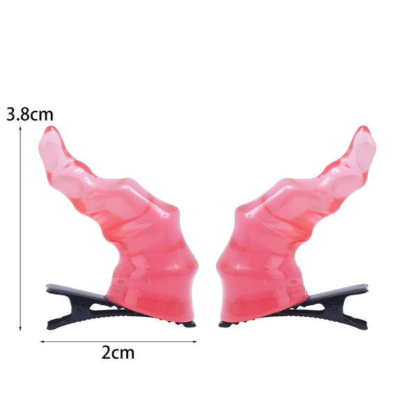Halloween Devil Horns Hairpin Carnivals Cosplay Costume Barrettes Girls Mini Cute Halloween Hair Accessories Gifts Kids Favors