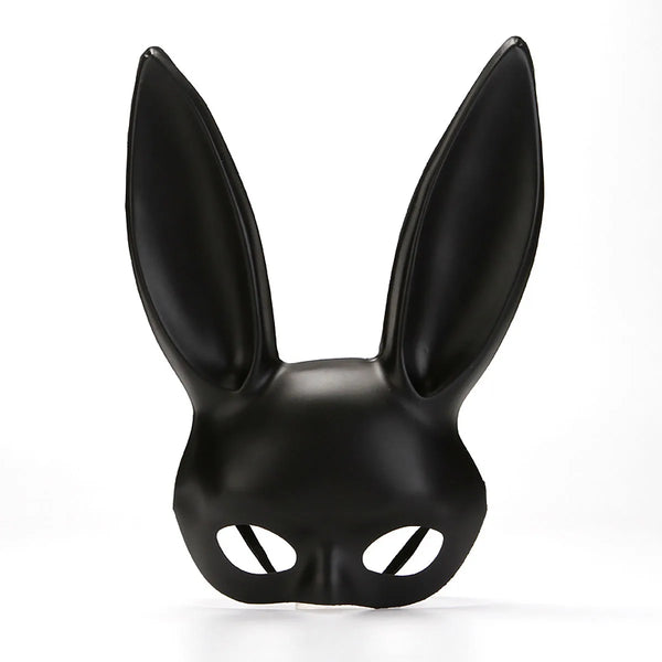1pc Black White Rabbit Mask Halloween Party Decoration Party Long Ears Rabbit Bunny Mask Costume Cosplay ﻿ ﻿