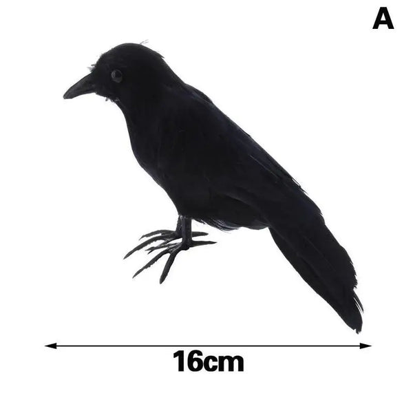 Halloween Decoration Simulation Black Crow Raven Bird Repellent Pest Control Pigeon Repellent Event Party Bar Decoration