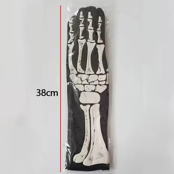 Halloween Skeleton Skeleton Gloves Trick Dark Wind Convex Gloves Skeleton Ghost Festival Costume