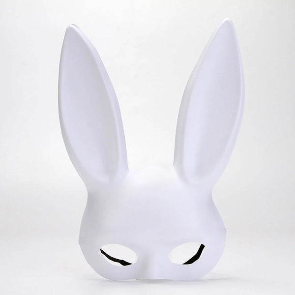 1pc Black White Rabbit Mask Halloween Party Decoration Party Long Ears Rabbit Bunny Mask Costume Cosplay ﻿ ﻿