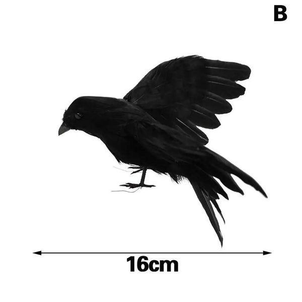 Halloween Decoration Simulation Black Crow Raven Bird Repellent Pest Control Pigeon Repellent Event Party Bar Decoration