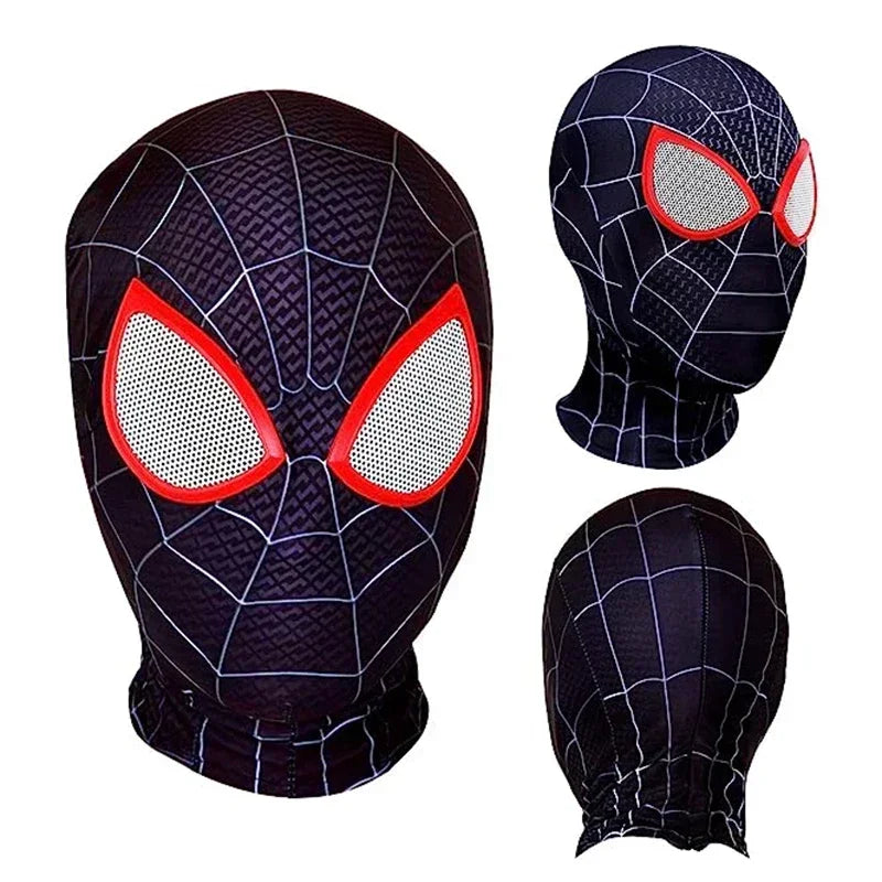 2024 Iron Spider Mask Movie Superhero Role Play Headdress Props Peter Parker Mask Dress Up Halloween Cosplay Adult Kids Gift