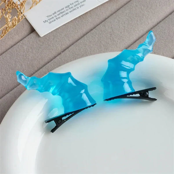 Halloween Devil Horns Hairpin Carnivals Cosplay Costume Barrettes Girls Mini Cute Halloween Hair Accessories Gifts Kids Favors