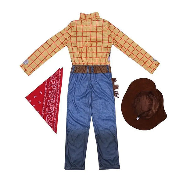 Toy Story Woody Costume with Cowboy Hat for Cosplay Party