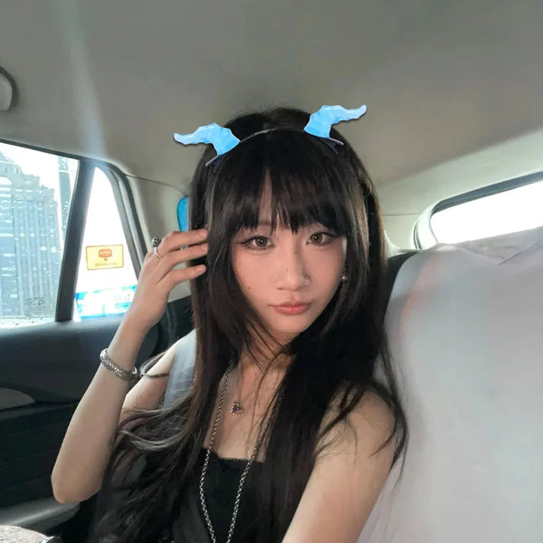 Halloween Devil Horns Hairpin Carnivals Cosplay Costume Barrettes Girls Mini Cute Halloween Hair Accessories Gifts Kids Favors