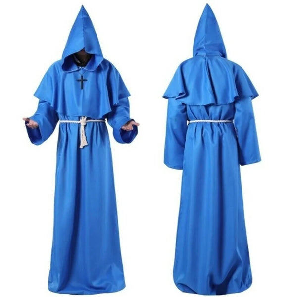 2023 New Halloween Men's Medieval Monsters, Robots, Monsters, Wizards, Costumes, Priests, Costumes, Role Playing Costumes