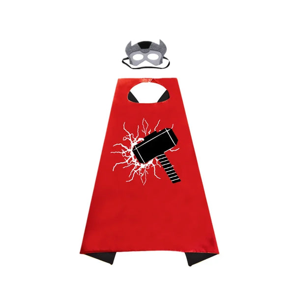 Superhero Capes for Kids, Cool Halloween Costume Cosplay Festival Party Supplies Favors Dress Up, for 3-12 Year Old Boys Girls