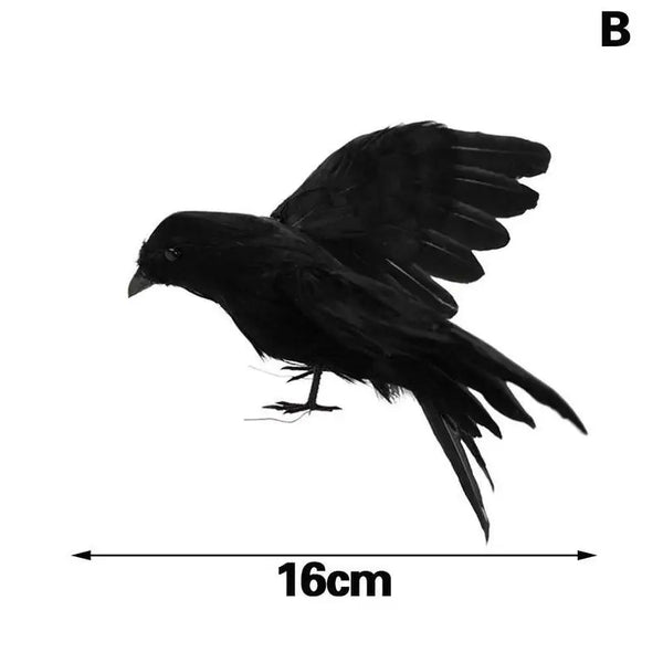 Halloween Decoration Simulation Black Crow Raven Bird Repellent Pest Control Pigeon Repellent Event Party Bar Decoration
