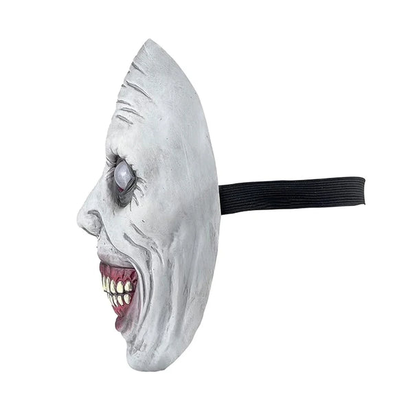 Scary Mask Halloween Horror Mask Scariest Creepy White Mask With Eye, Evil Role-playing Props, Party Props