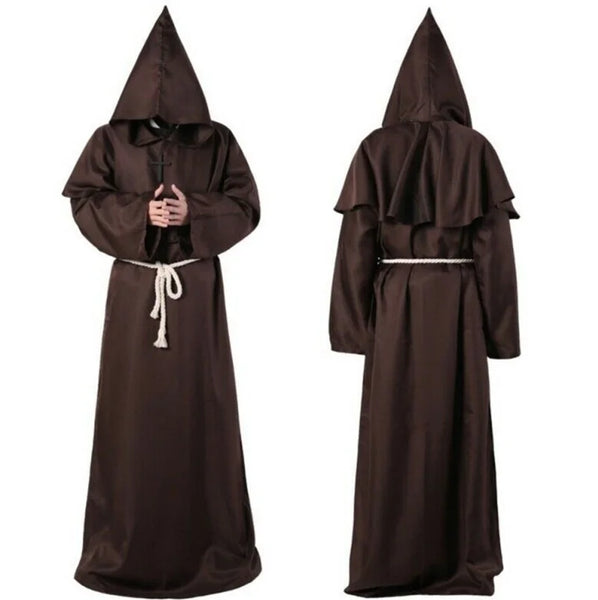 2023 New Halloween Men's Medieval Monsters, Robots, Monsters, Wizards, Costumes, Priests, Costumes, Role Playing Costumes