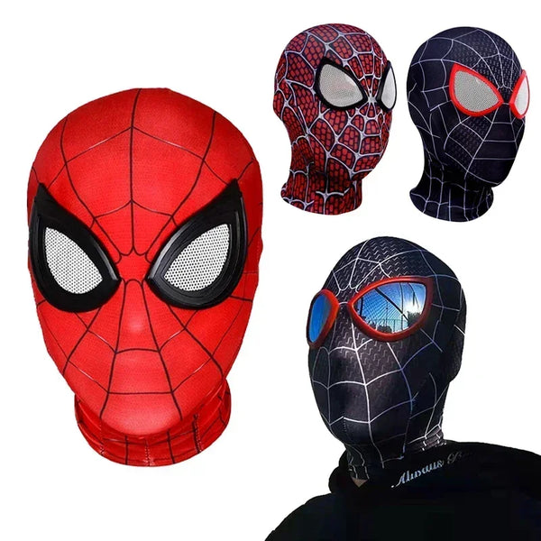 2024 Iron Spider Mask Movie Superhero Role Play Headdress Props Peter Parker Mask Dress Up Halloween Cosplay Adult Kids Gift