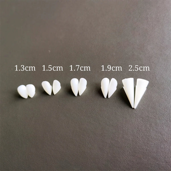 2024Halloween Decoration Vampire Teeth Fangs Dentures Props Halloween Cosplay Props False Fangs With Solid Glue Halloween Props