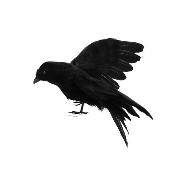 Halloween Decoration Simulation Black Crow Raven Bird Repellent Pest Control Pigeon Repellent Event Party Bar Decoration